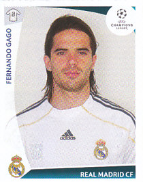 Fernando Gago Real Madrid samolepka UEFA Champions League 2009/10 #165